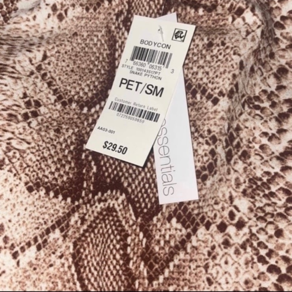Macy’s | BAR | Python-Print Bodysuit - Picture 3 of 3